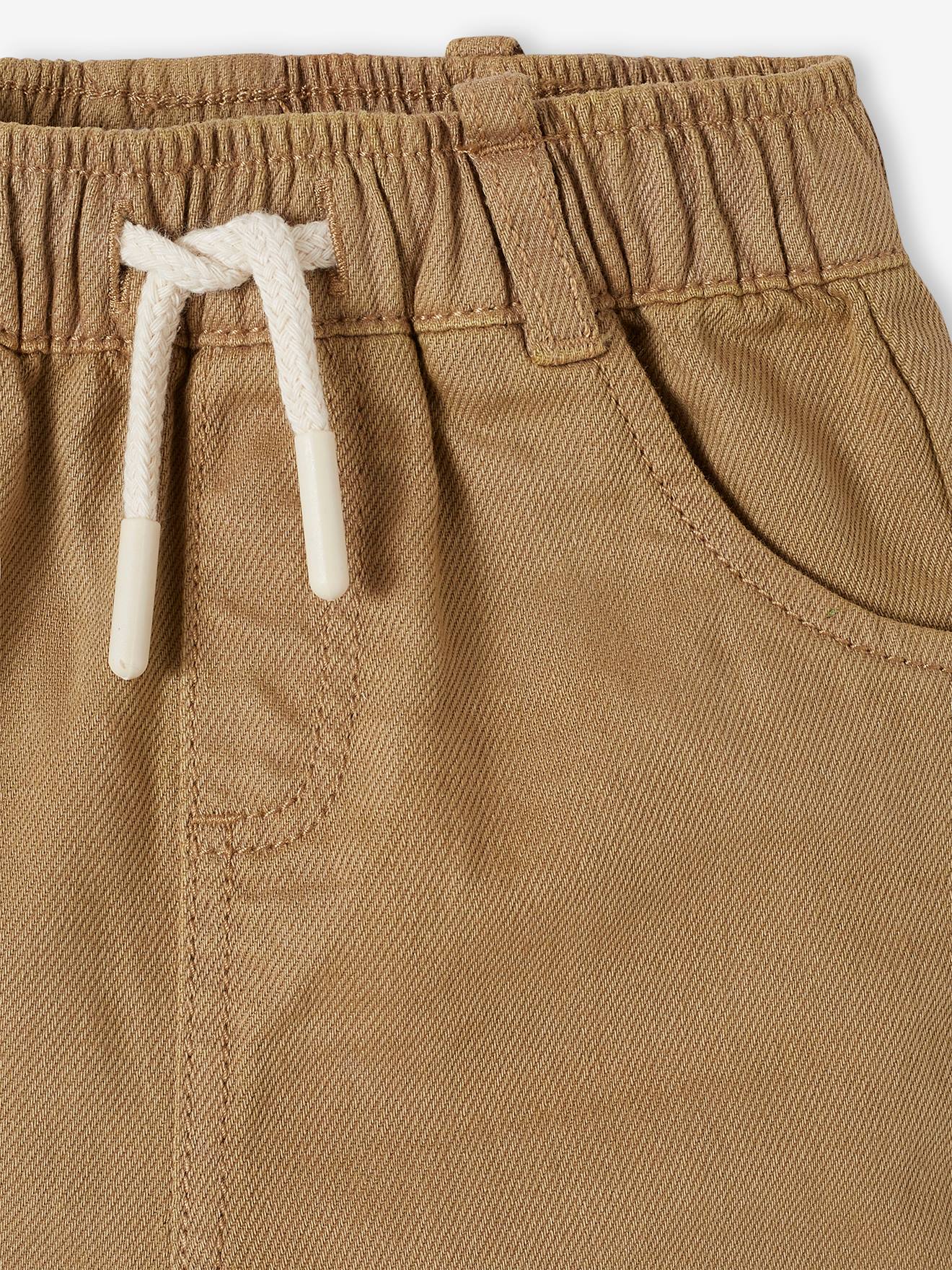 Vertbaudet Gerade Baby Hose mit Dehnbund - beige