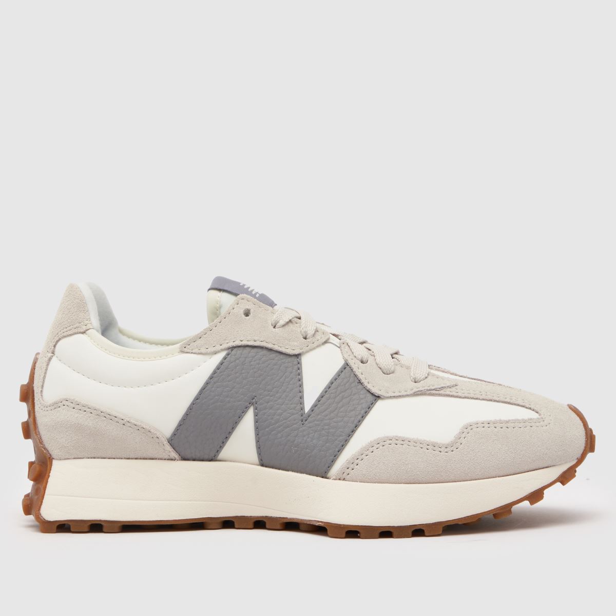 New Balance 327 träningsskor i vitt och grått