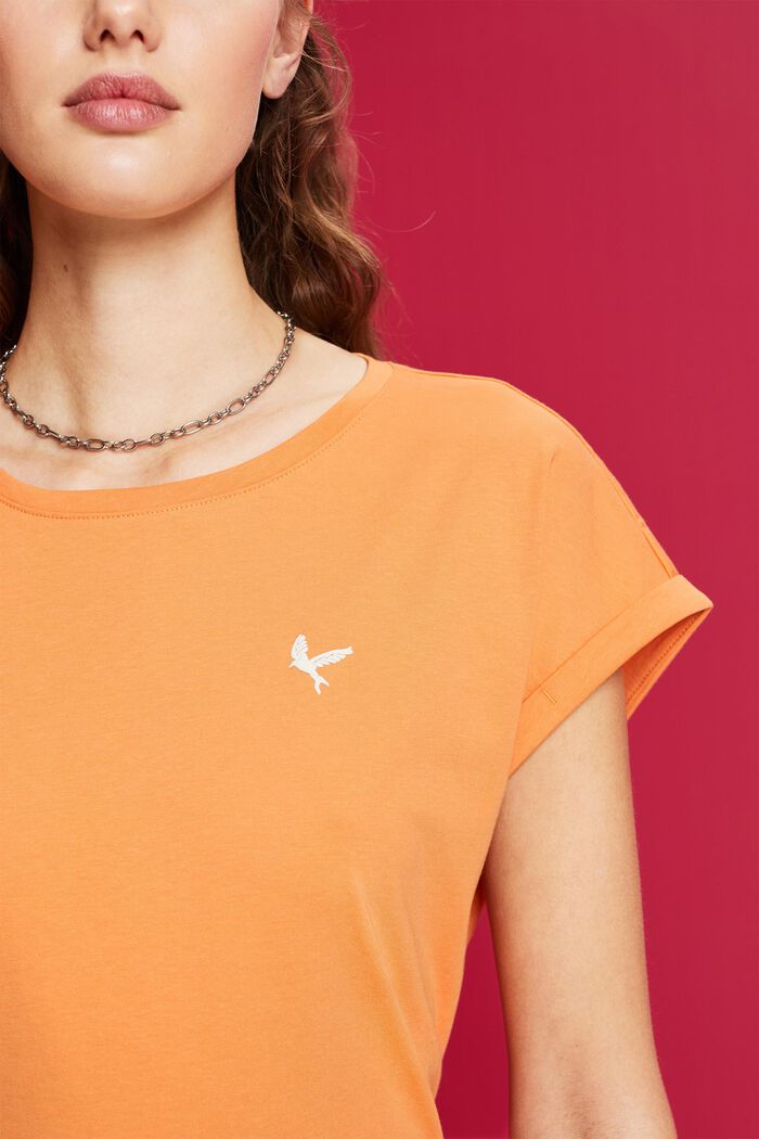 T-Shirt mit Mini-Print, 100 % Baumwolle