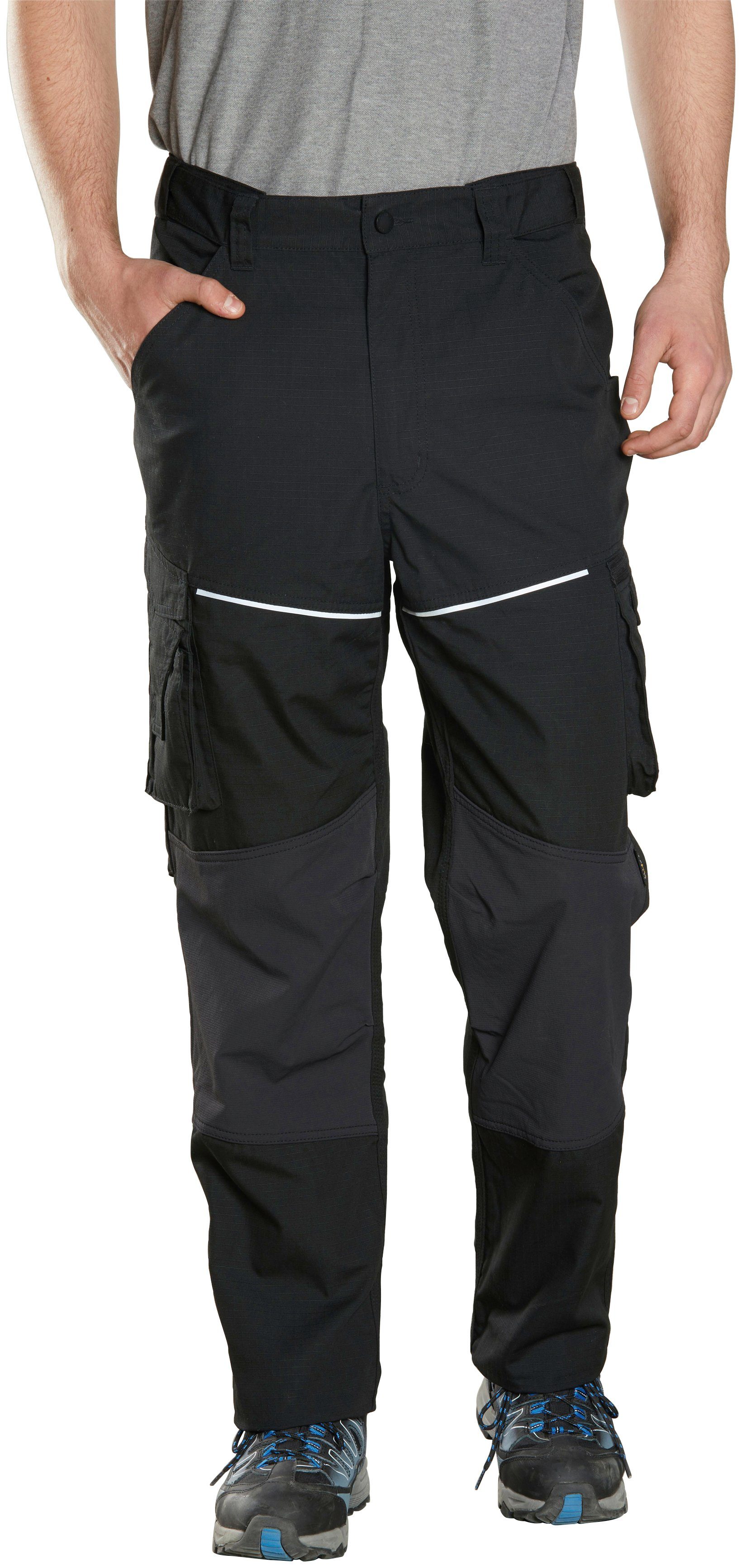 Northern Country Arbeitshose (9 praktischen Taschen, einfache Beinverlängerung, langlebiges Material) bequem, mit elastischen Cordura®Knieverstärkung und Stretcheinsätzen