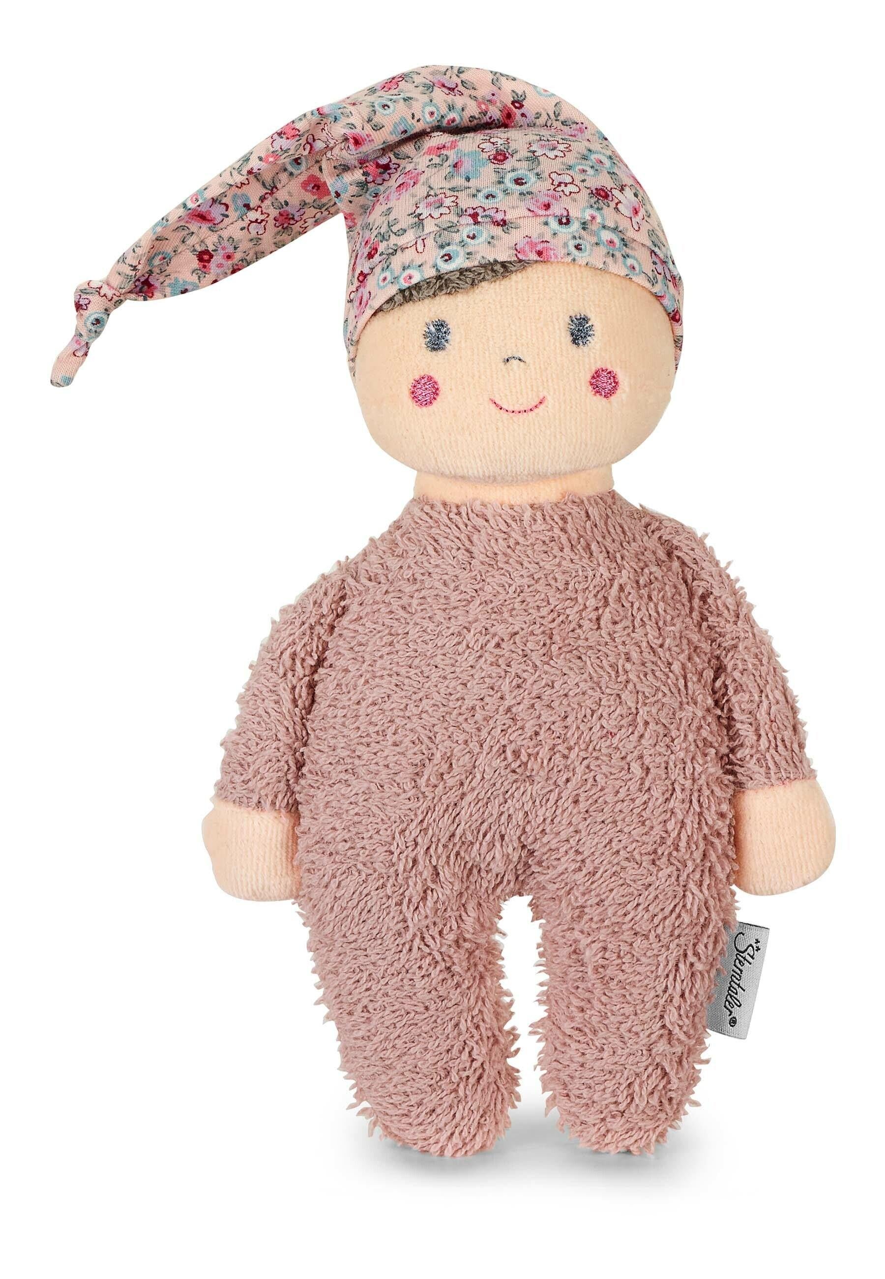Spielpuppe Mädchen Ida in Puderrosa, 22 cm