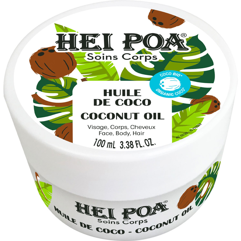 Hei Poa Huile de coco bio - 100ml Huile de coco Bio