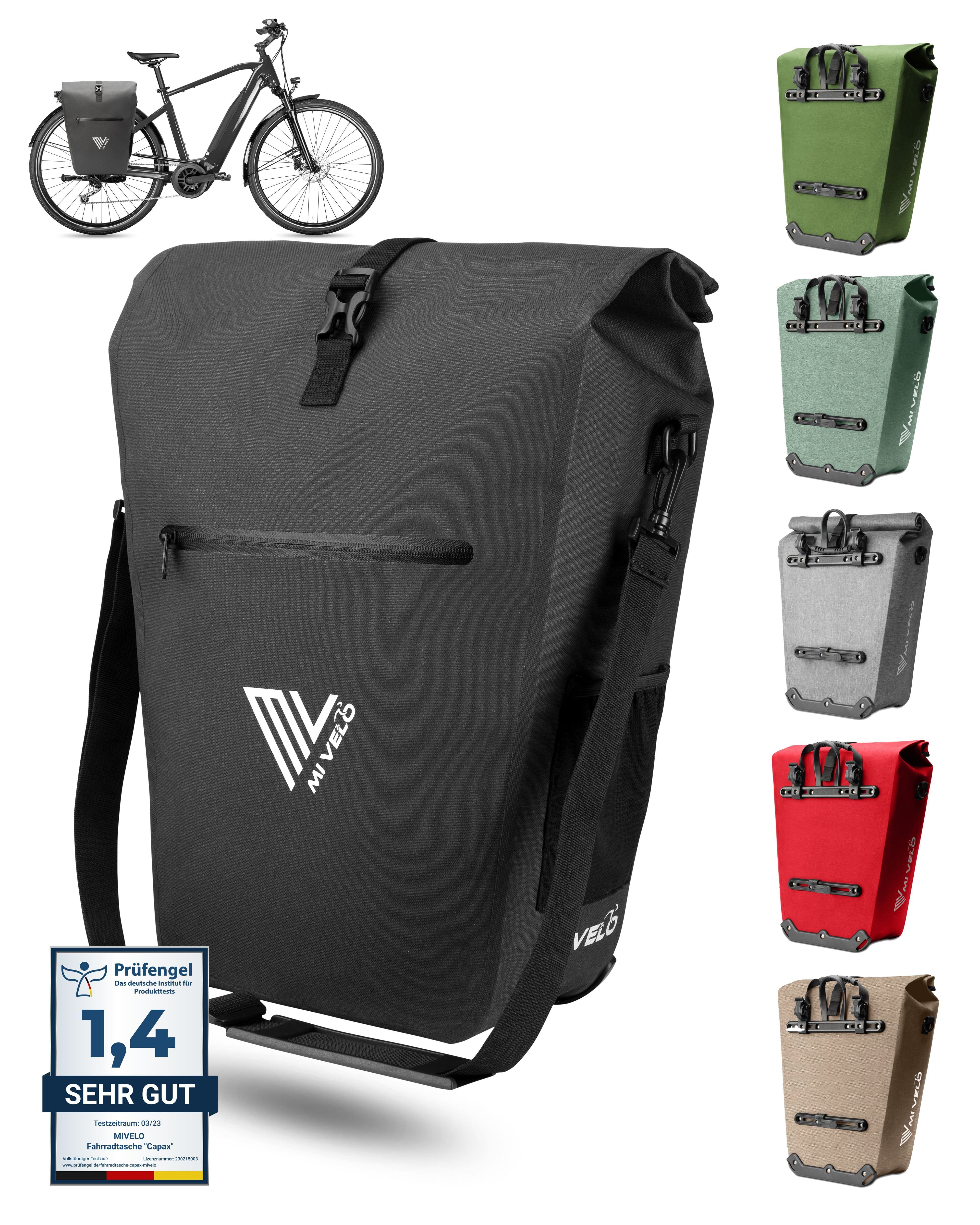 MIVELO Fahrradtasche Gepäckträgertasche wasserdicht inkl. Laptoptasche