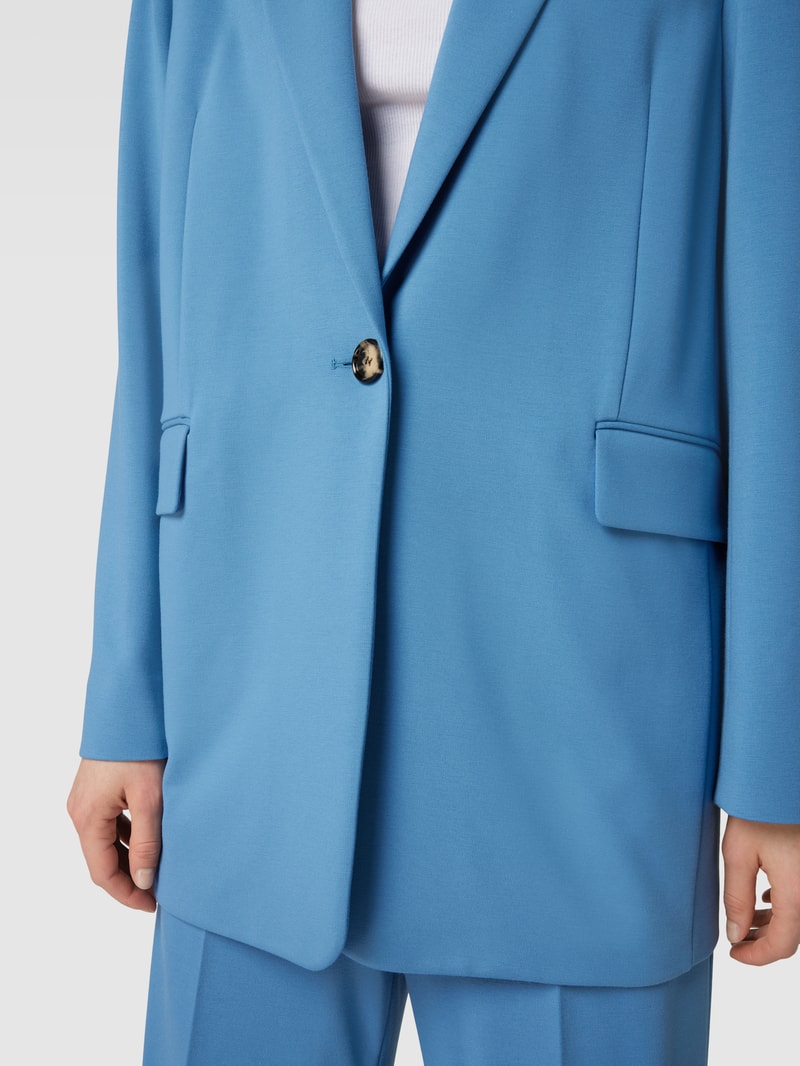Blazer mit Label-Applikation Modell 'Jewetta' in bleu