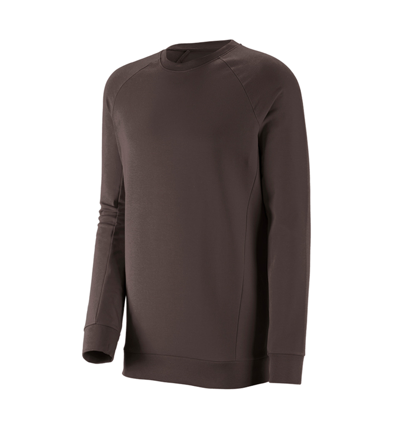 e.s. Sweatshirt cotton stretch, long fit