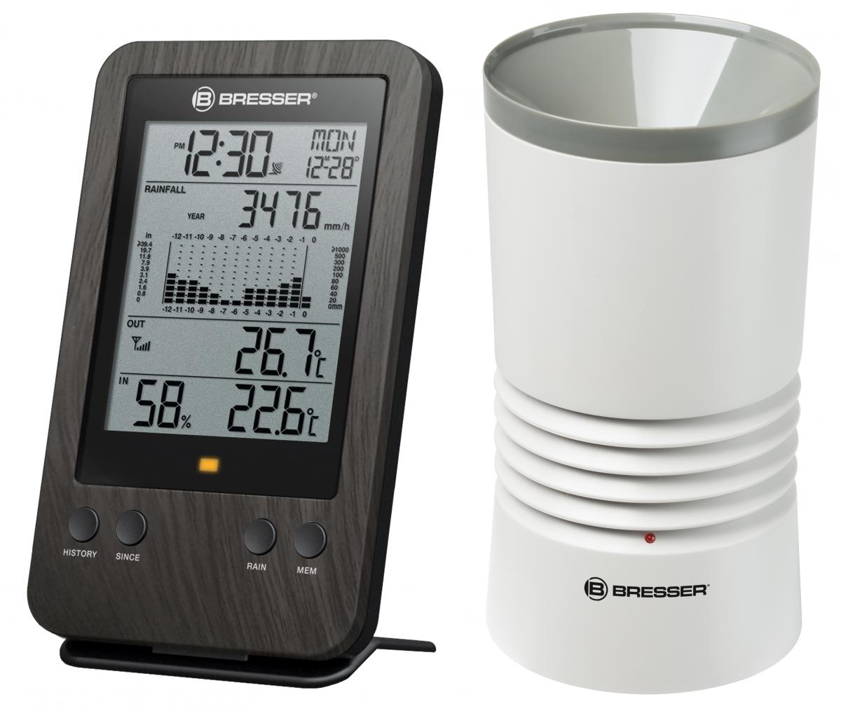 Bresser WTW Profi Regenmesser in Holzoptik