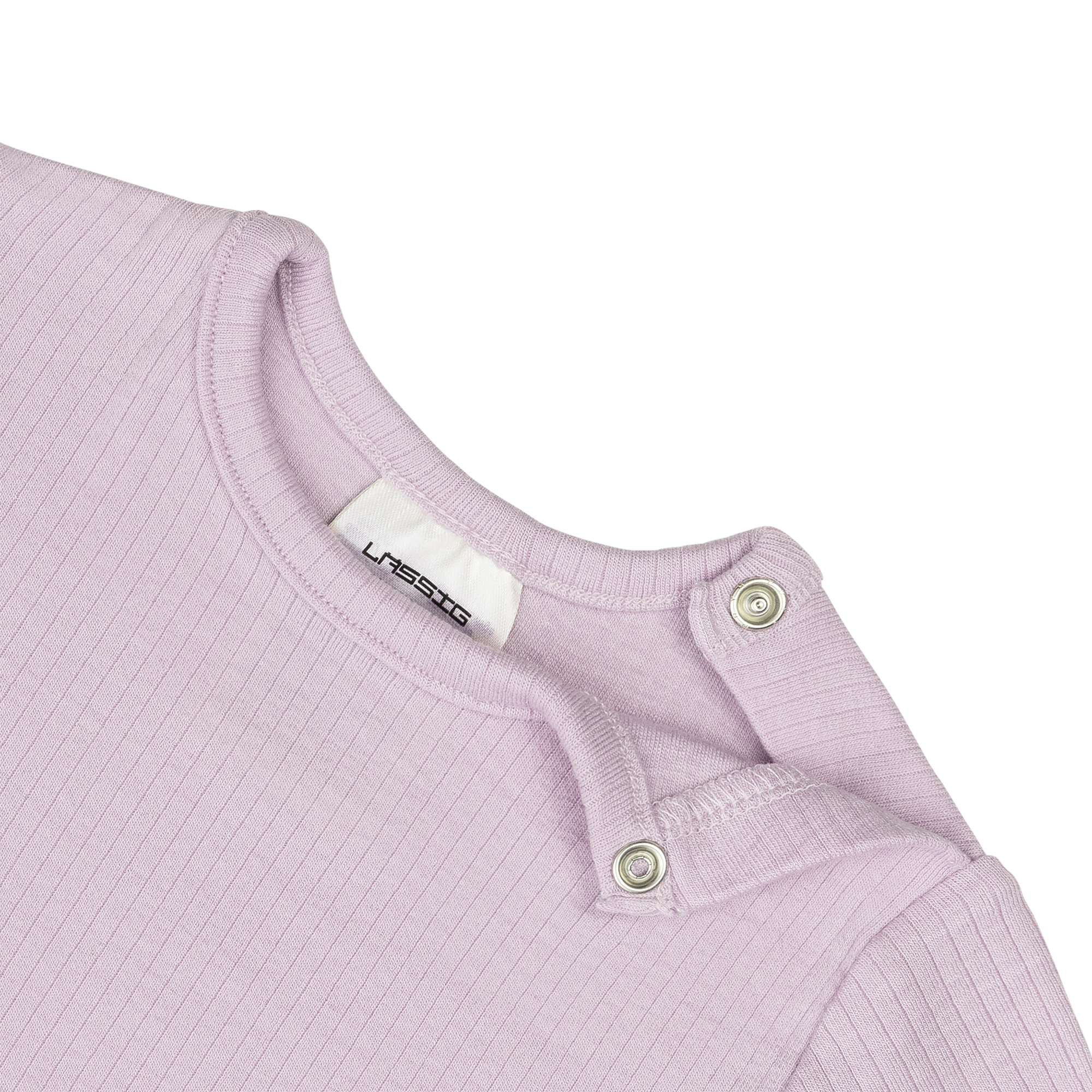 Baby Langarm Shirt - gerippt, Lila