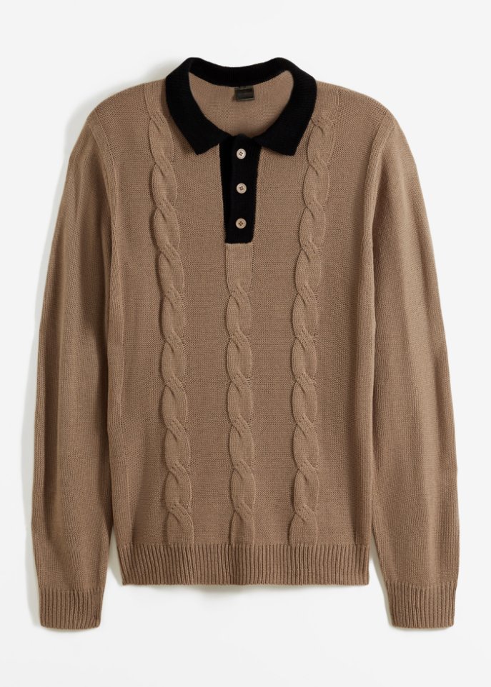 Pullover mit Polokragen