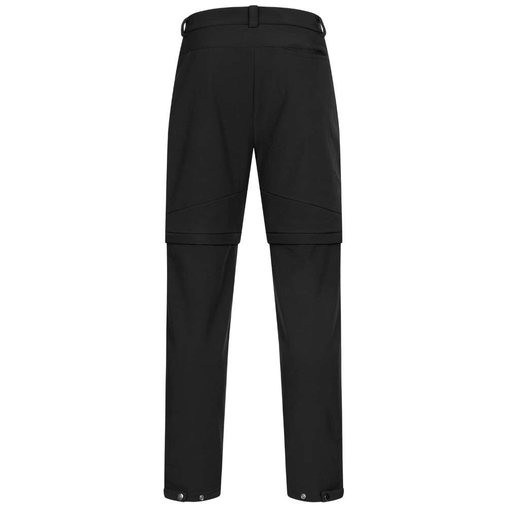 KIRKJUBØUR® Zip-Off Herren 2-in-1 Trekking Wanderhose schwarz