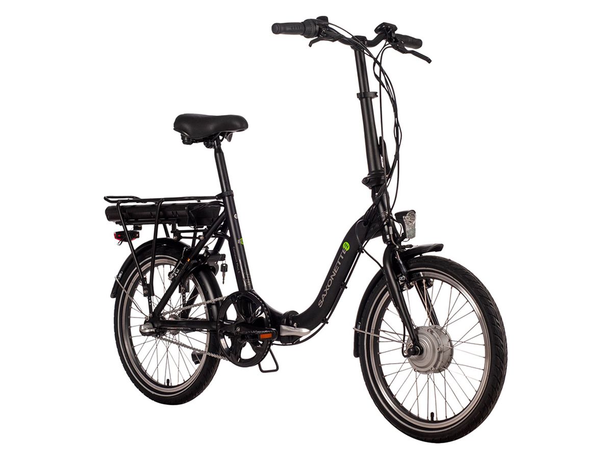 Saxxx Compact Plus S mattschwarz Elektro-Faltrad