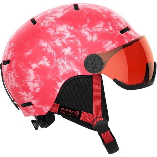 KINDER HELM HELMET GROM VISOR RENTAL PINK/UNIVERS
