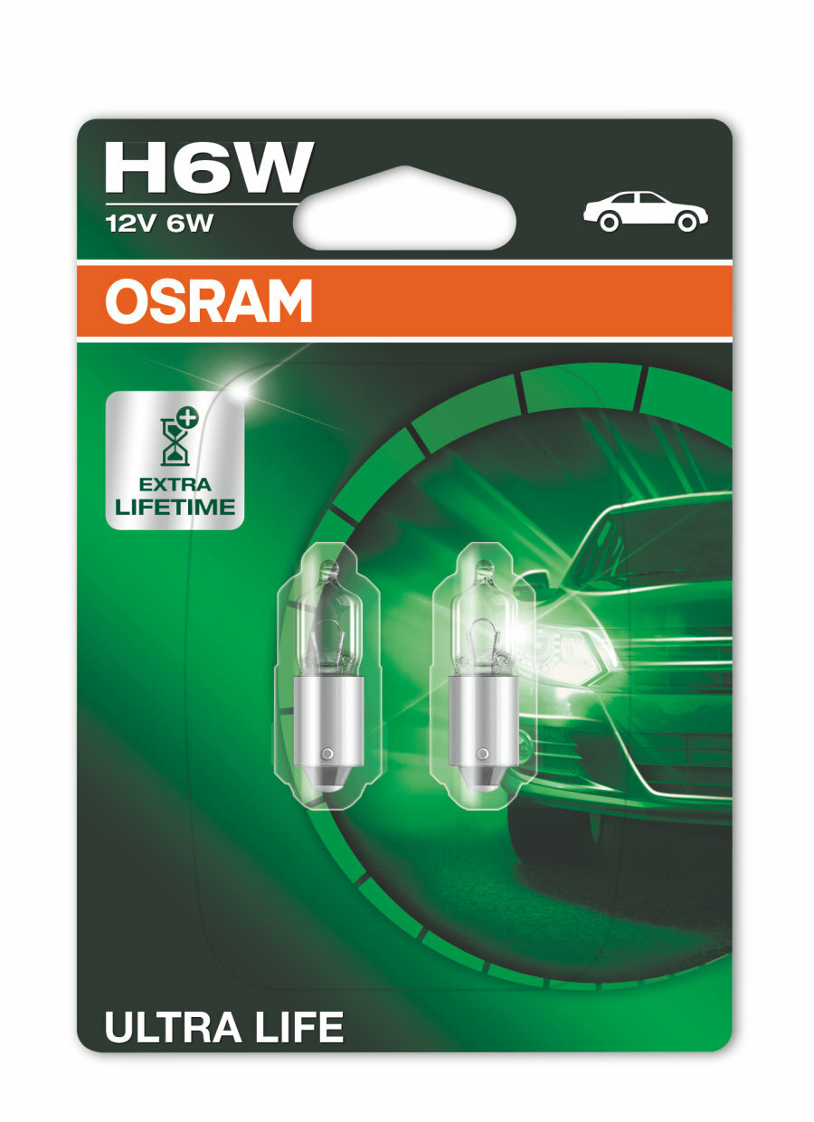 OSRAM ULTRA LIFE® H6W 12V - ATU