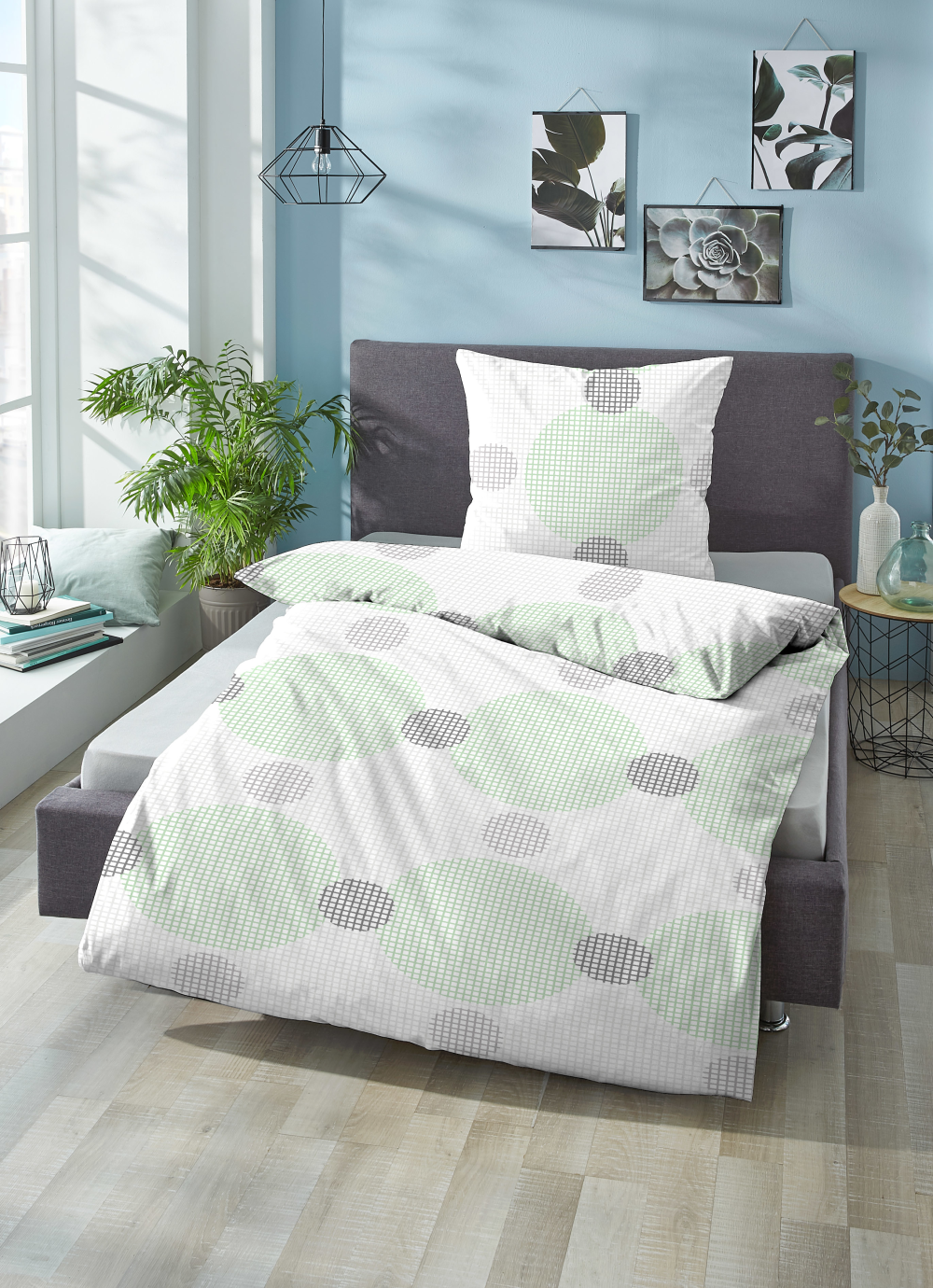 Bettwäsche Punkte mint