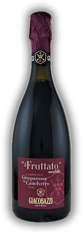 Giacobazzi, Lambrusco Fruttato di Modena, DOC, Vino Frizzante, Grasparossa, Emilia Romagna  Giacobazzi, Lambrusco Fruttato di Modena, DOC, Vino Frizzante, Grasparossa, Emilia Romagna   0,75	 Liter - Vol 8,5%