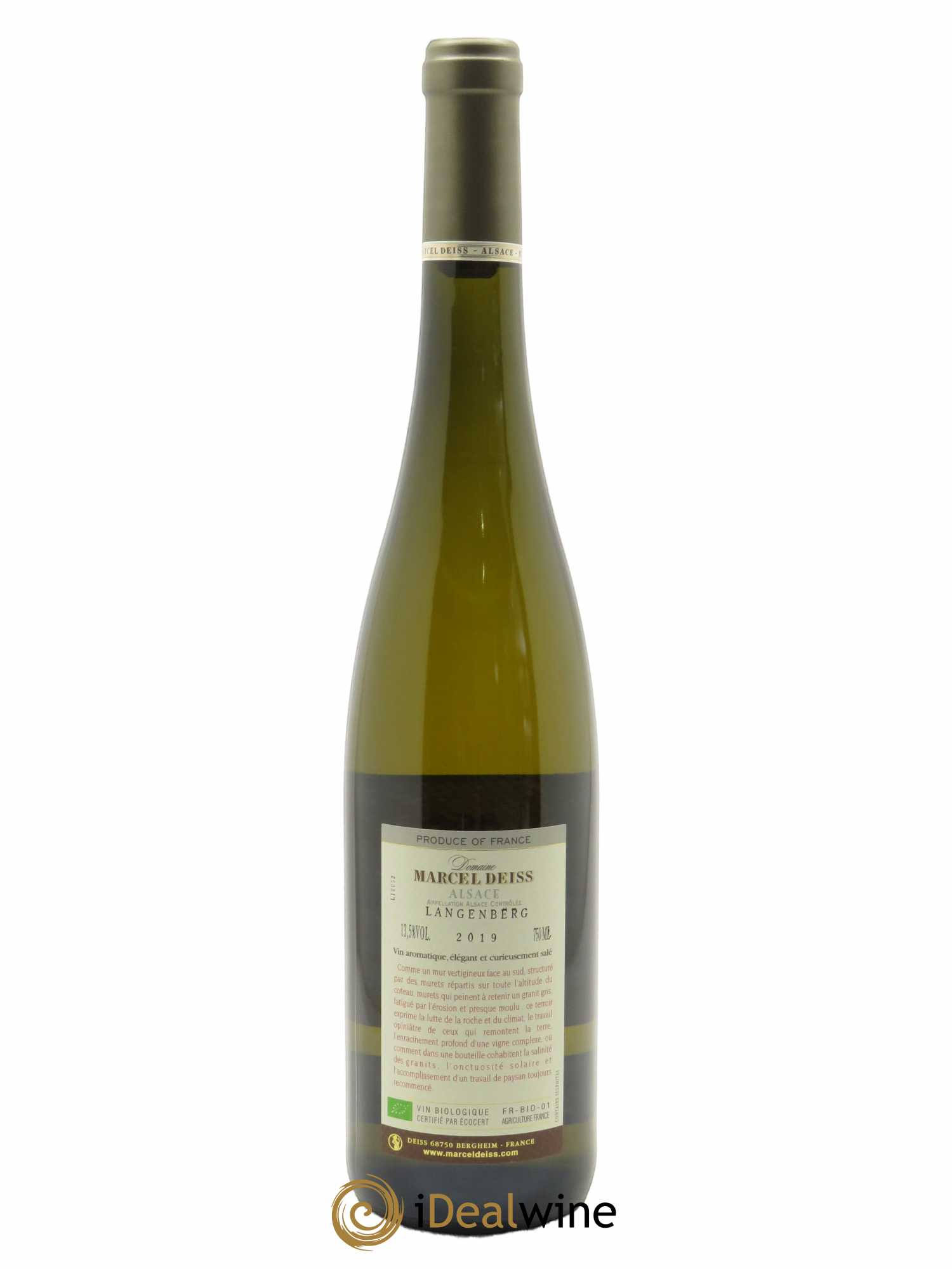 Alsace Langenberg Marcel Deiss (Domaine)  2019 - Lot de 1 Bouteille