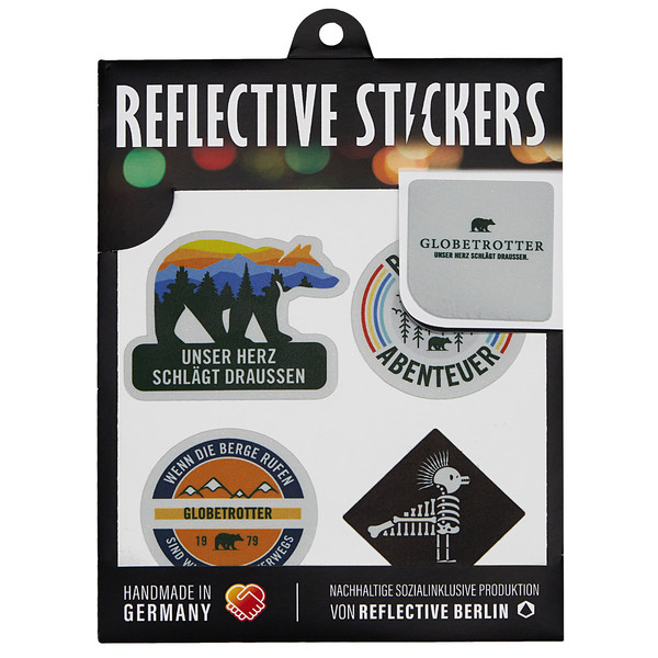 REFLECTIVE 4ER GLOBETROTTER LOGO SET - Fahrradzubehör