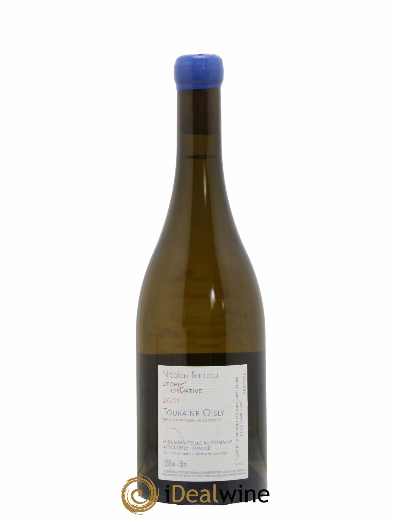 Touraine Oisly Utopie Créative Nicolas Barbou  2021 - Lot de 1 Bouteille