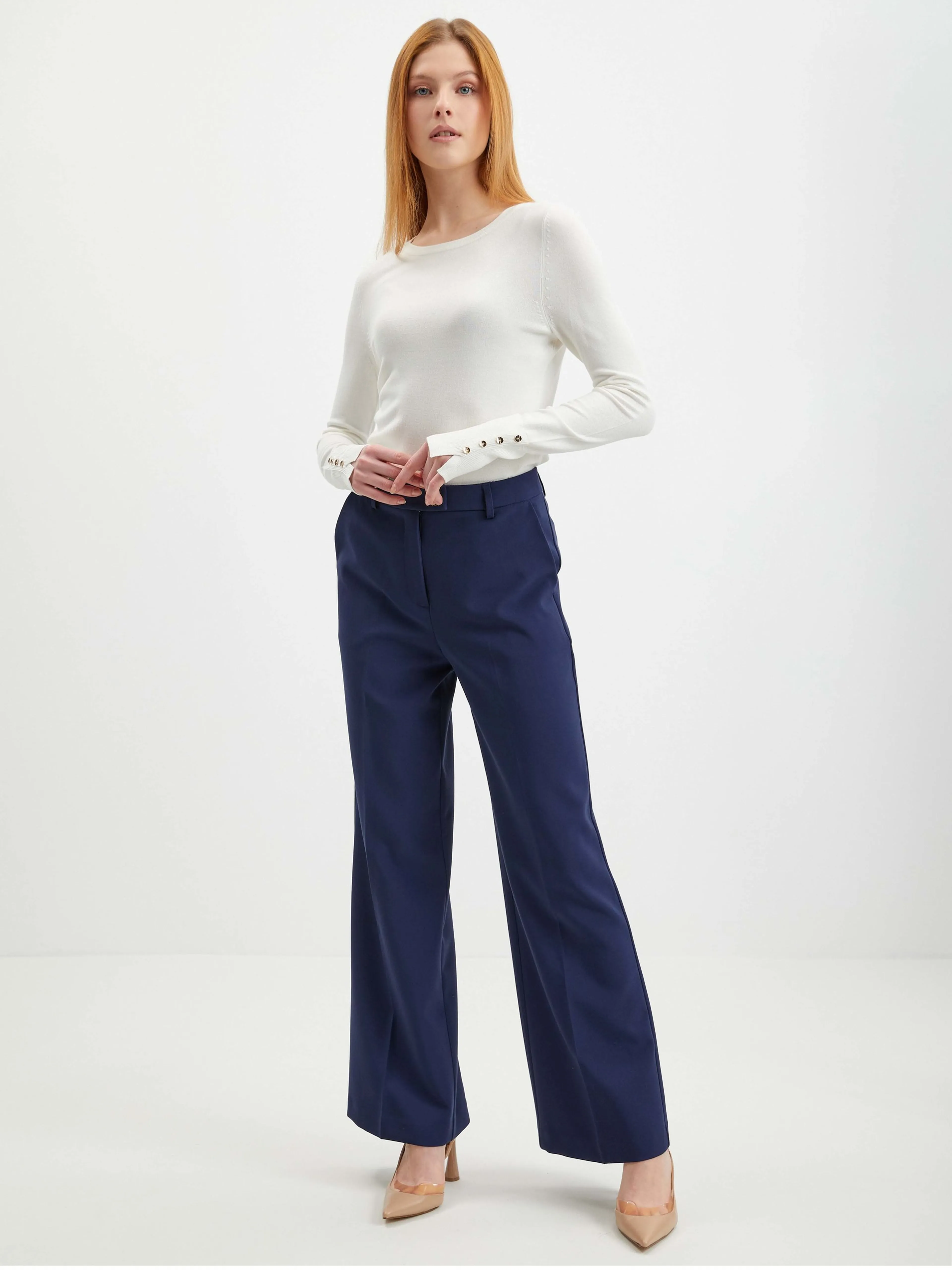 Cremefarbener Damenpullover ORSAY
