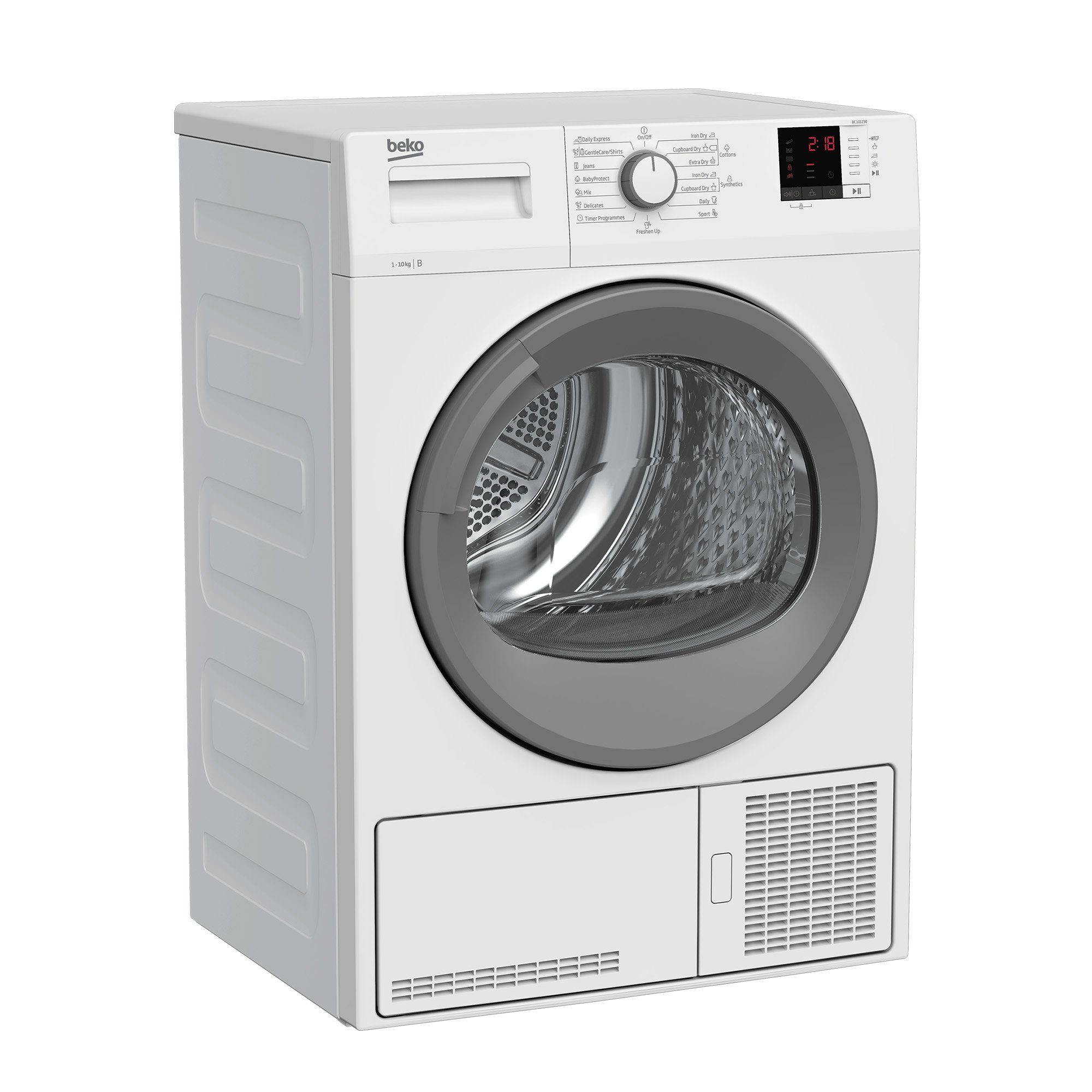 BEKO Kondenstrockner DC 101230, 10 kg, Kindersicherung, Reversierende Trommel, Signalton