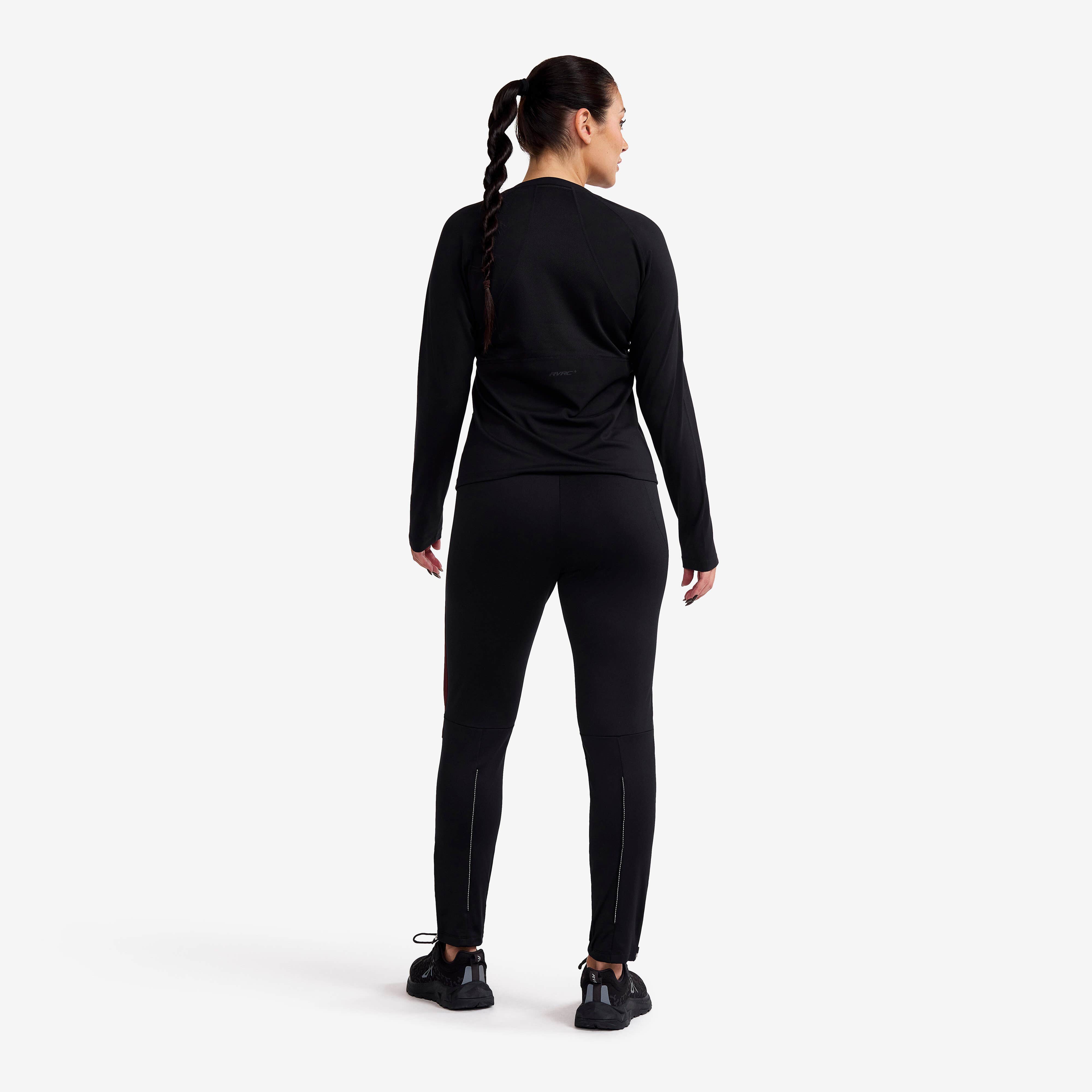 Prep Crew Neck Top Femme Black
