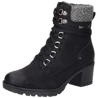 Relife Schnürstiefelette in schwarz