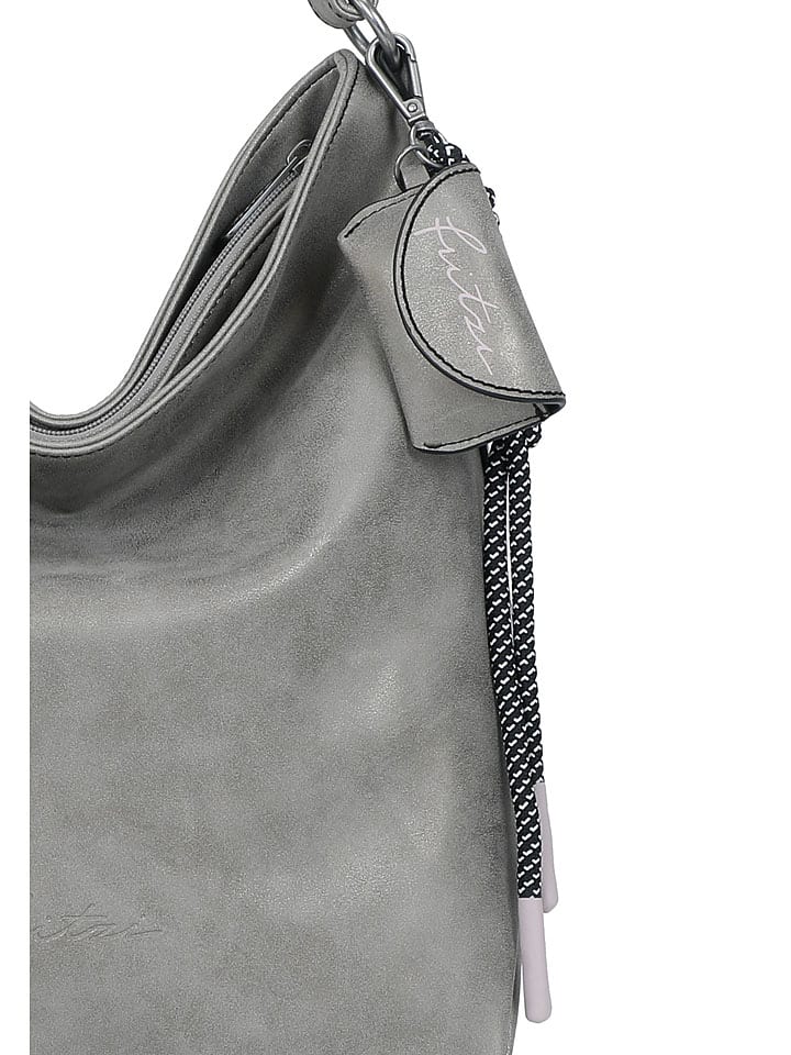 Fritzi aus Preußen Schultertasche in Grau - (B)15 x (H)32 x (T)34 cm günstig kaufen onesize