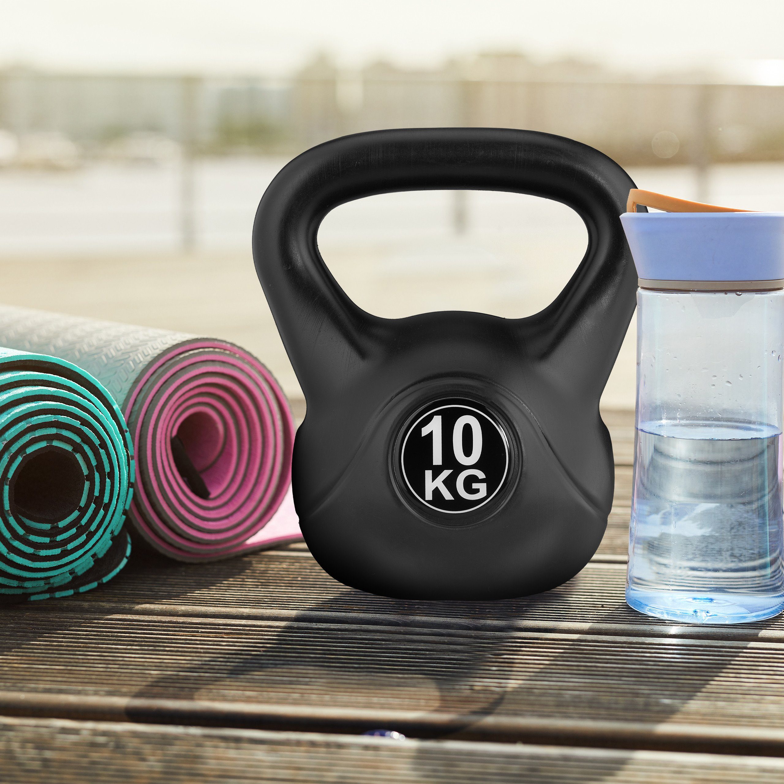 relaxdays Hantel Kettlebell Kugelhantel, 10kg