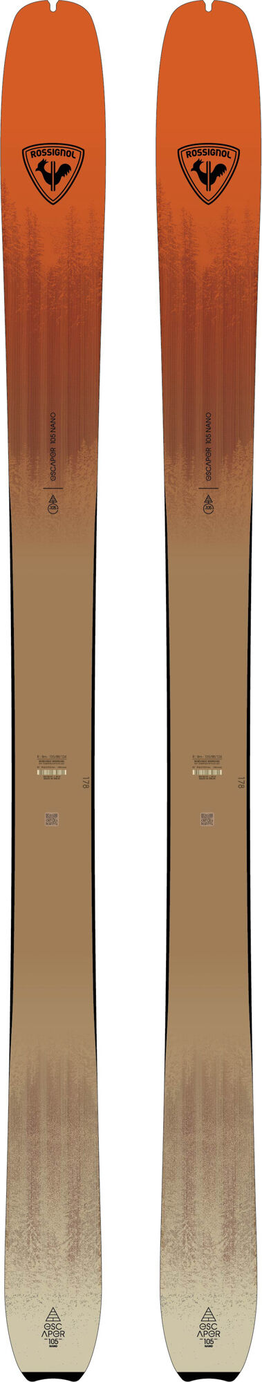 Skis de randonnée homme ESCAPER 105 NANO OPEN