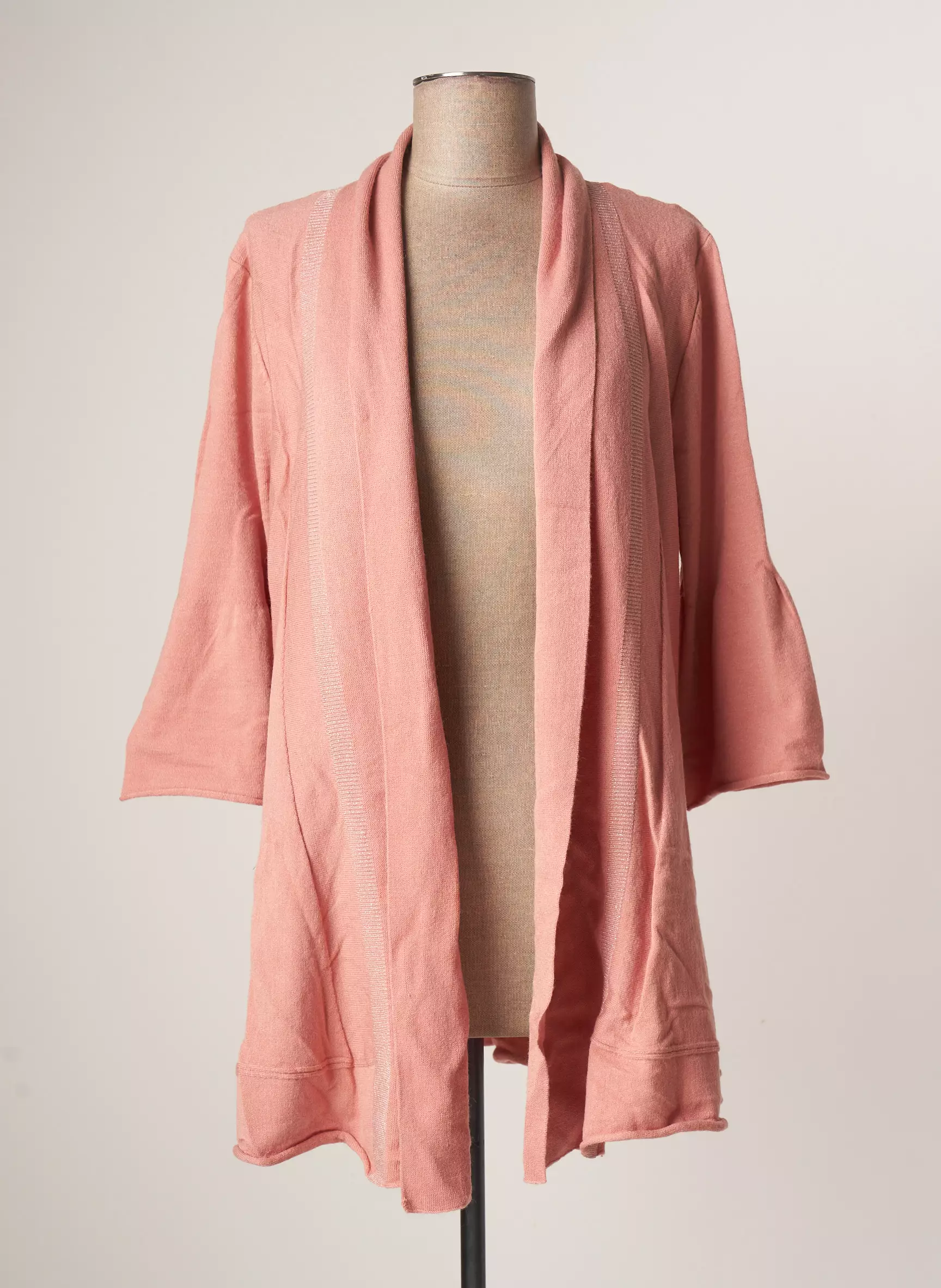La Fiancee Du Mekong Cardigans Femme couleur rose