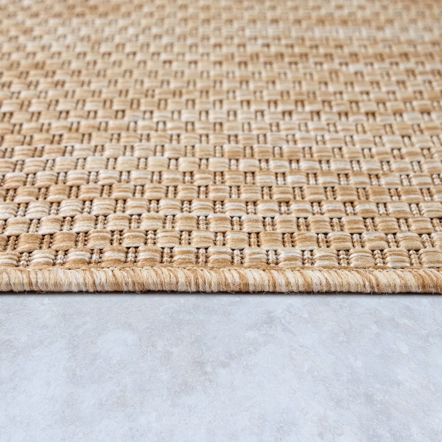 Läufer Venedig, Home affaire, rechteckig, Höhe: 5 mm, lachgewebe, Sisal-Optik, meliert, UV-beständig, Outdoor geeignet