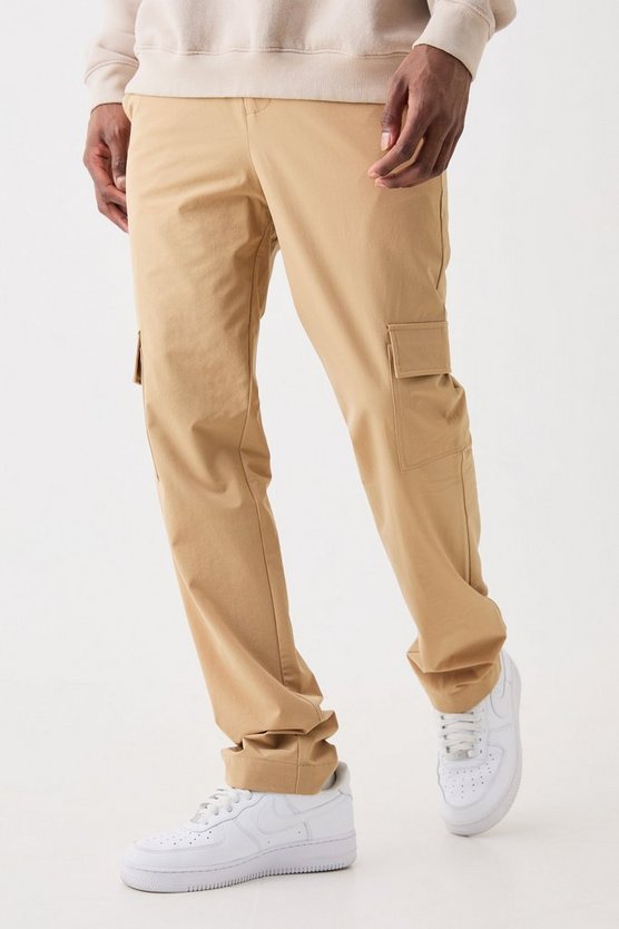 Stretch Tailored Cargo Trousers