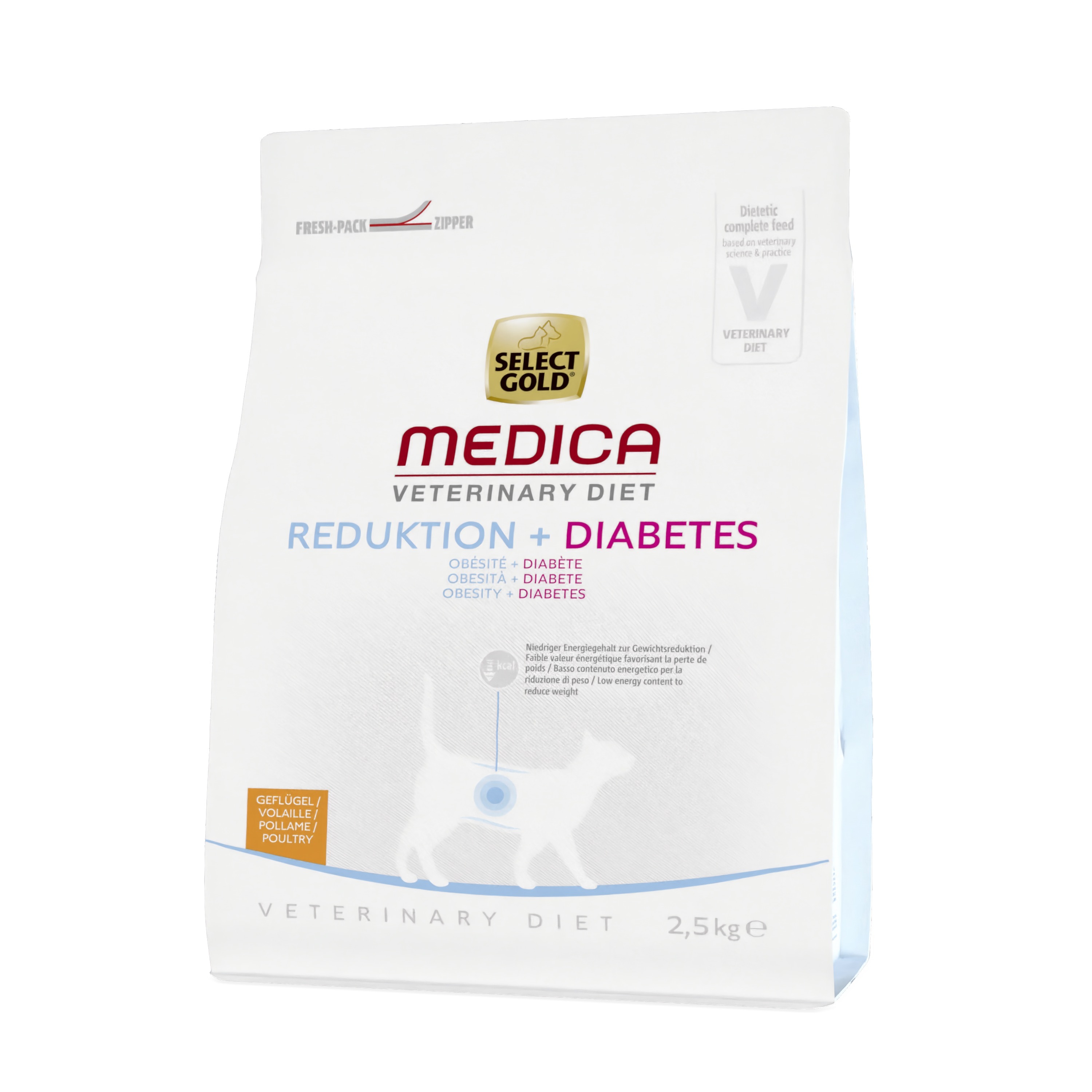 SELECT GOLD Trockenfutter SELECT GOLD Medica Reduktion+Diabetes 2,5 kg