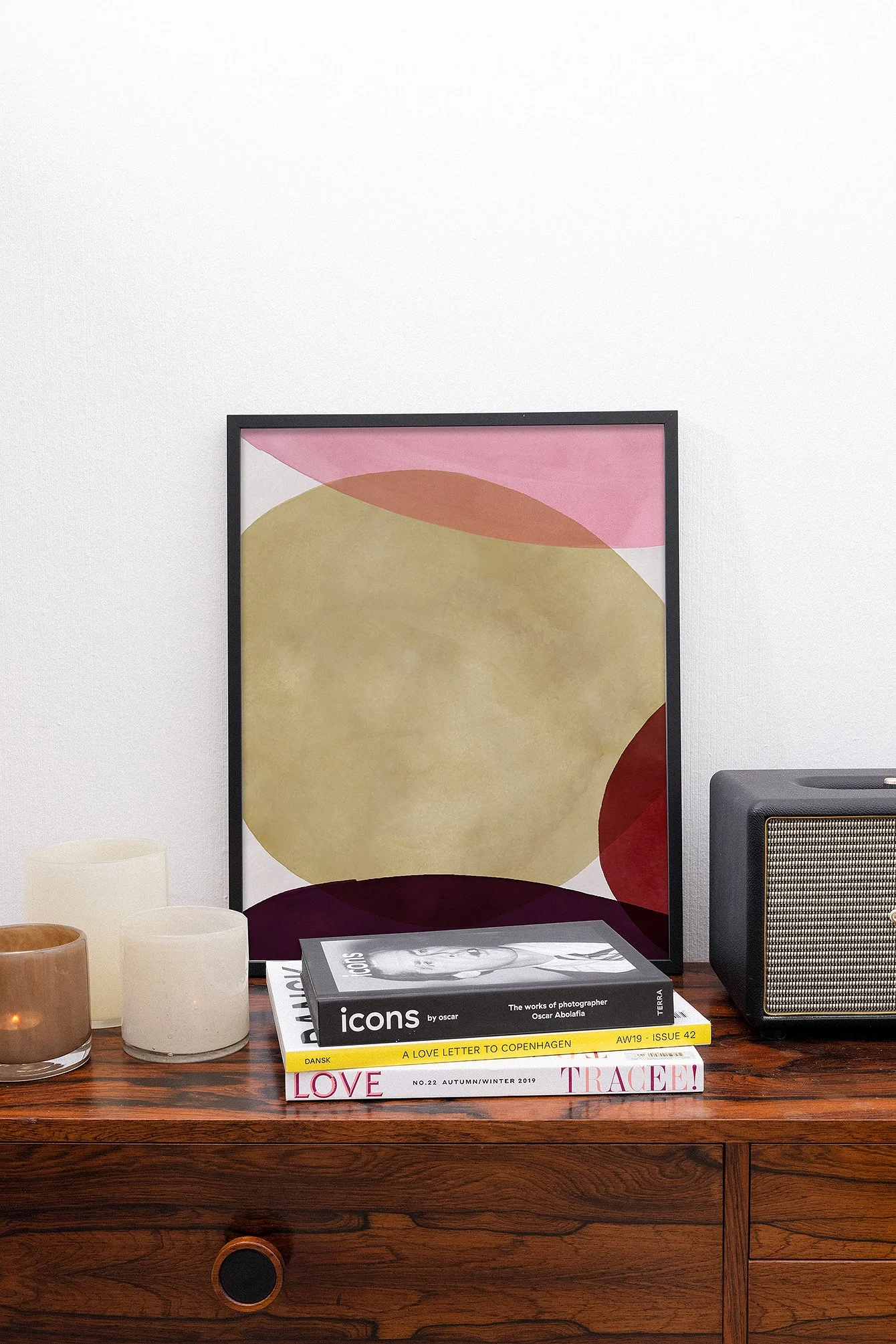 Painted Circles Poster