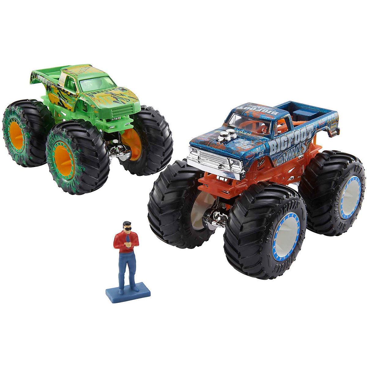 Hot Wheels Monster Trucks Wettkampf Rennstrecke inkl. 2 Spielzeugautos