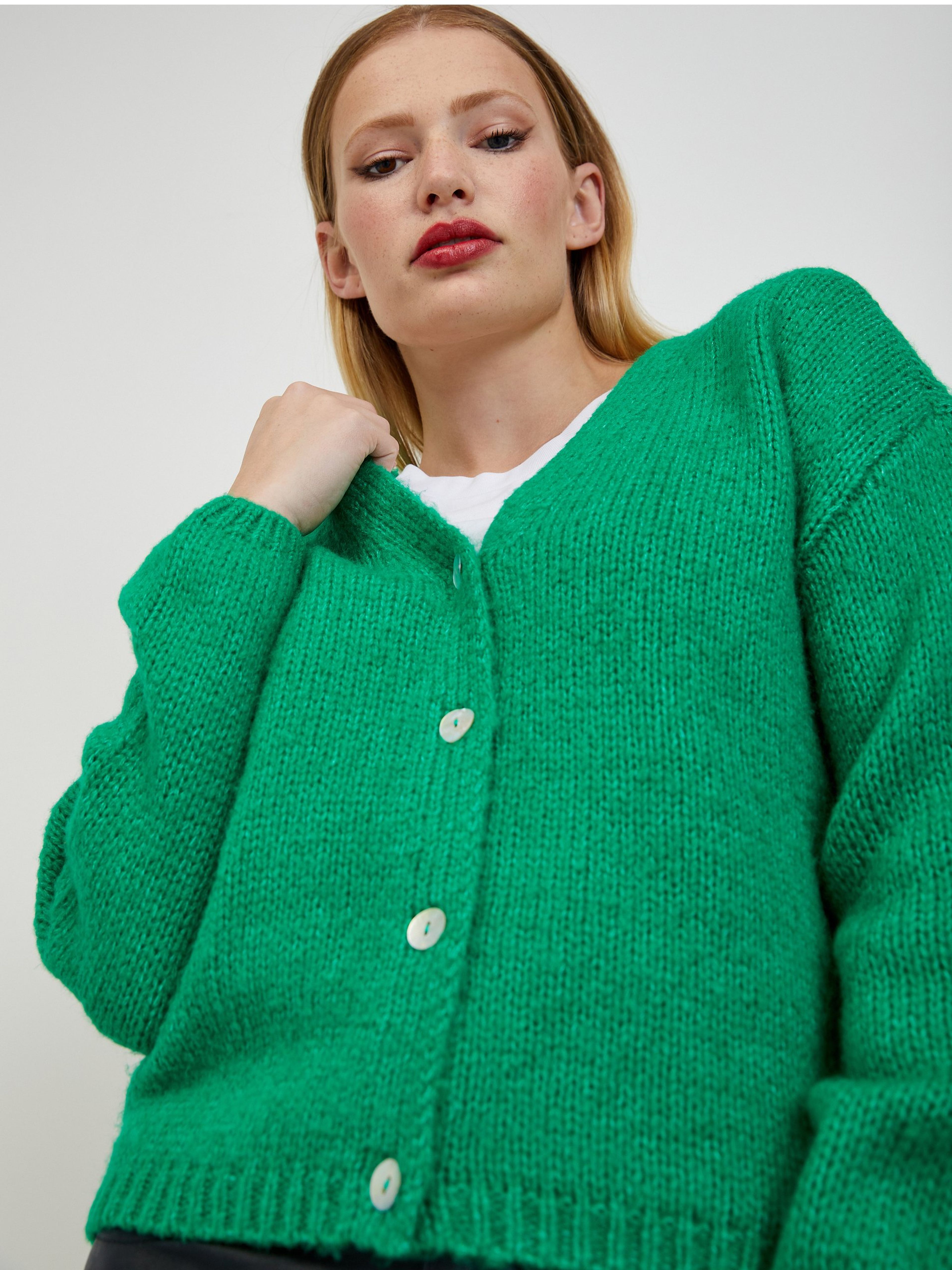 Grüne Damen Strickjacke ORSAY