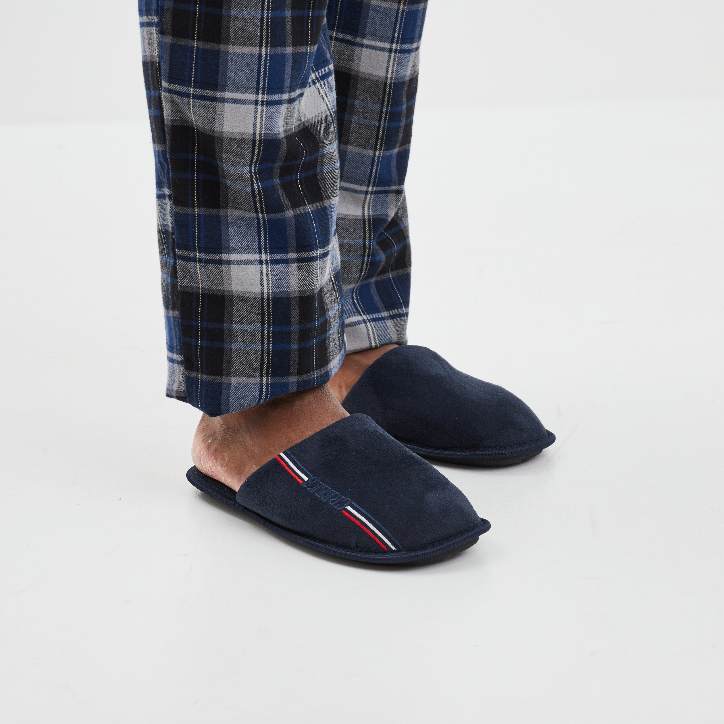 Chaussons mules Creeks bleu marine homme | La Halle