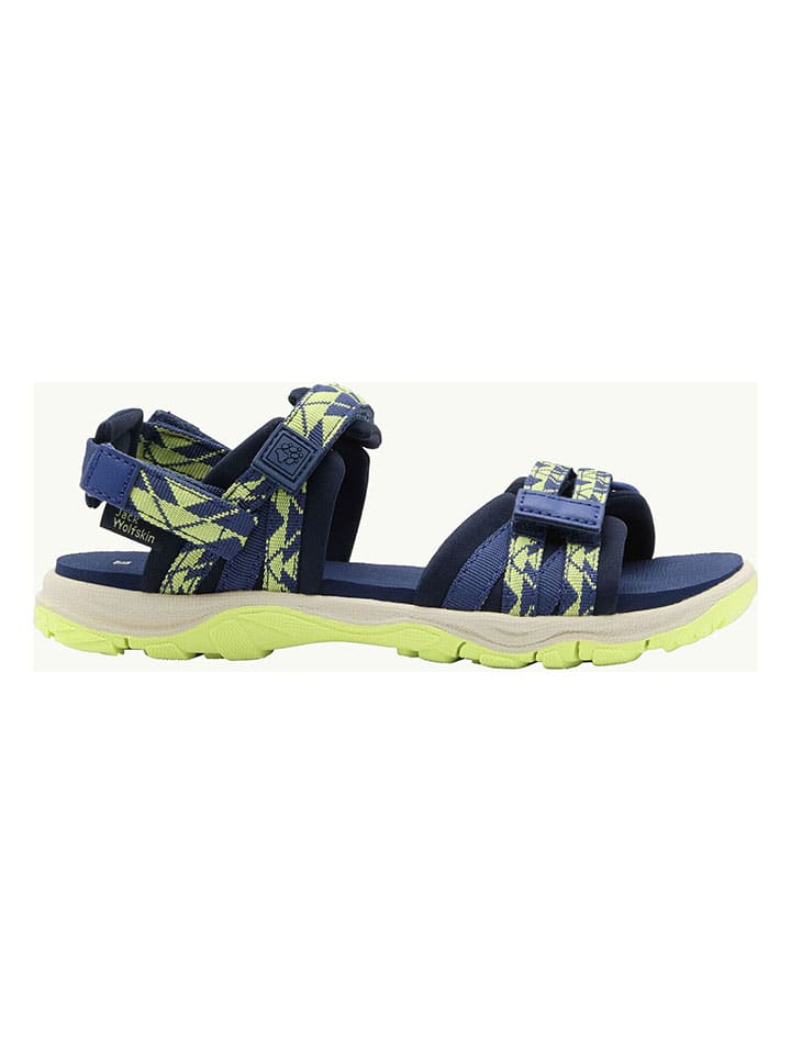 Jack Wolfskin Sandalen in Dunkelblau/Grün günstig kaufen