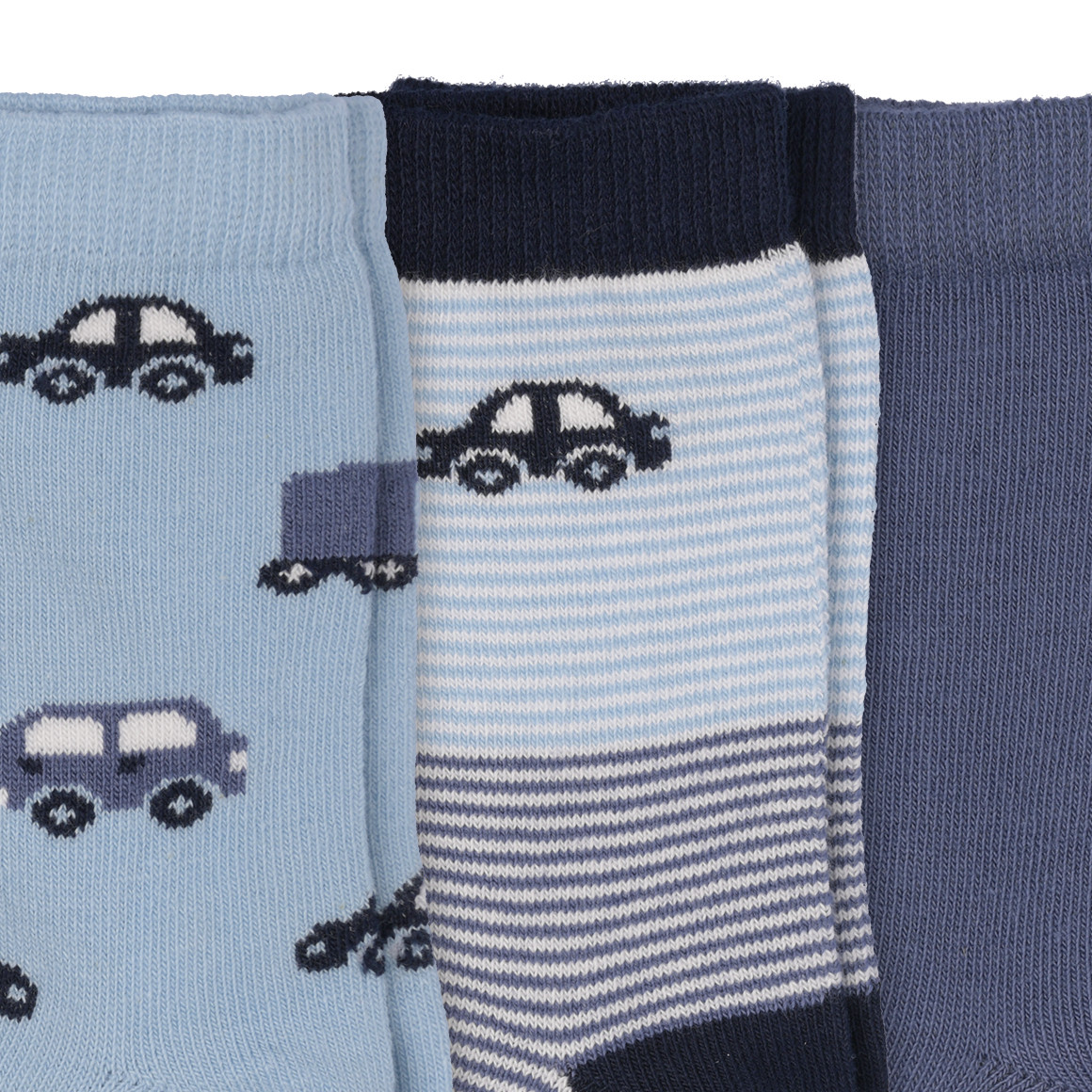 3 Paar Baby Socken in verschiedenen Dessins