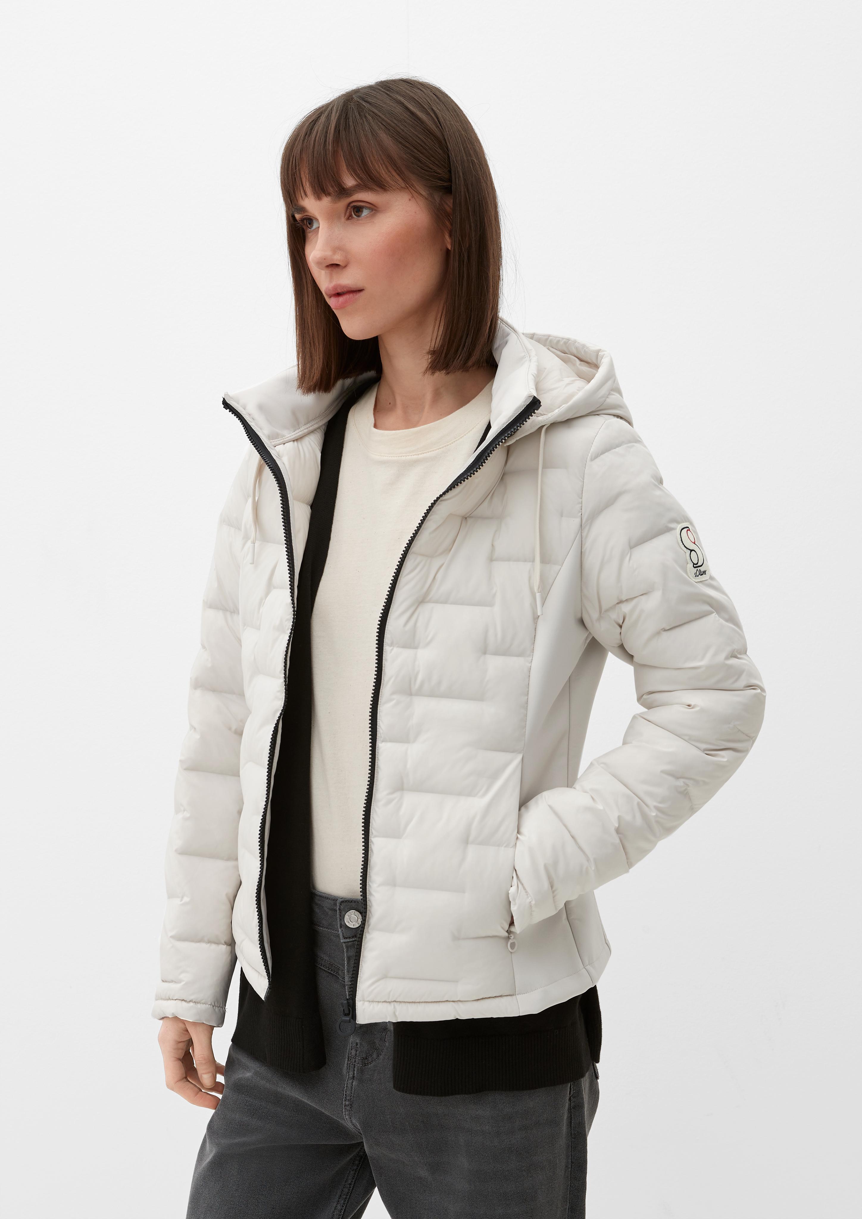 Wattierte Outdoor-Jacke im Fabricmix  2124392-0330