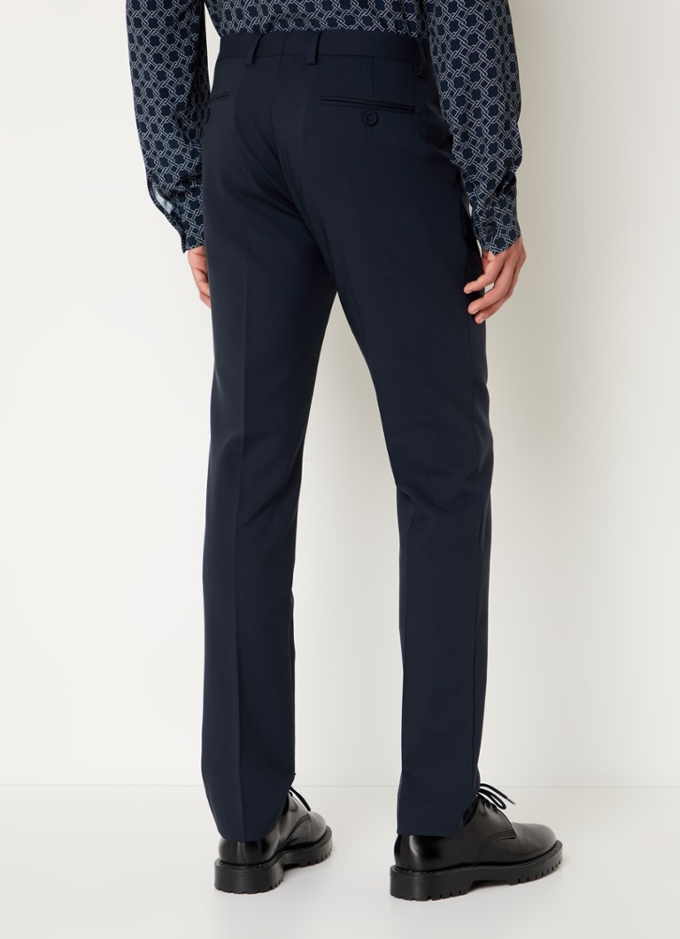 Pantaloni Sandro slim fit din lână virgină, cu buzunare laterale.