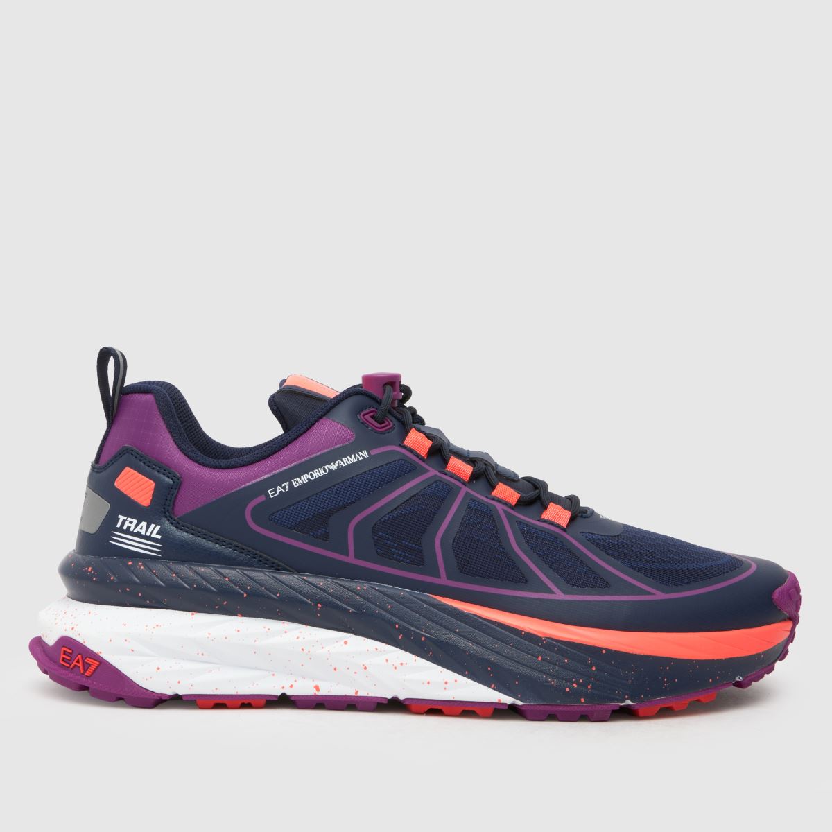 EA7 Emporio Armani – Sonic Rambler – Marinblå, flerfärgade sneakers