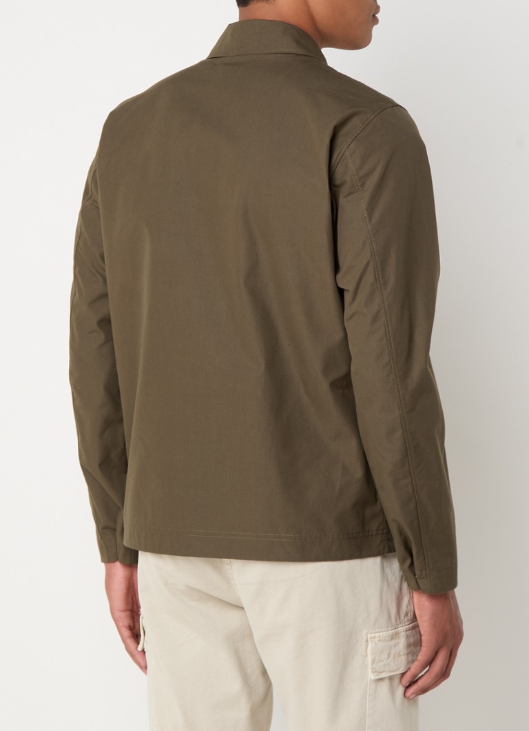 Stone Island 107F1 Ghost Ventile regular fit overshirt with zipper pockets