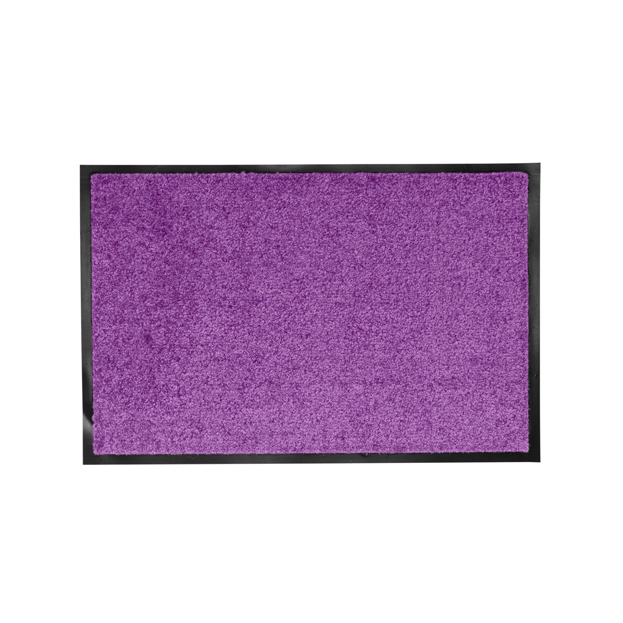 Tapis uni anti-poussière luxe