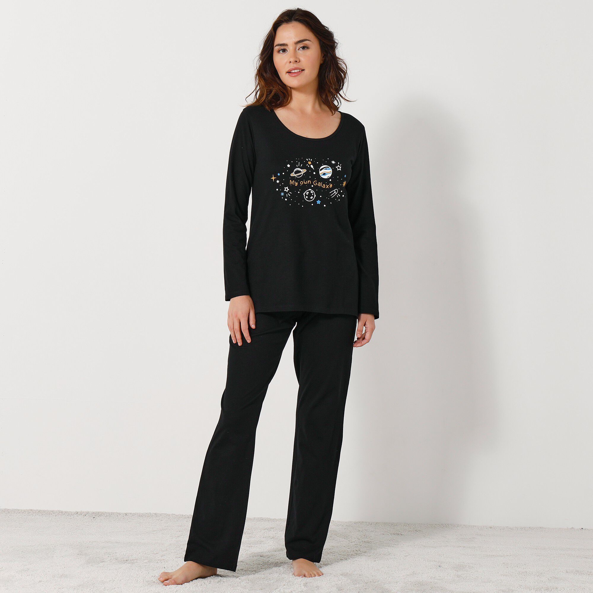 Pyjama manches longues motif 
