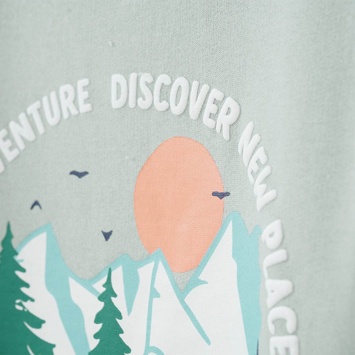 Mädchen Sweatshirt mit Wald-Print