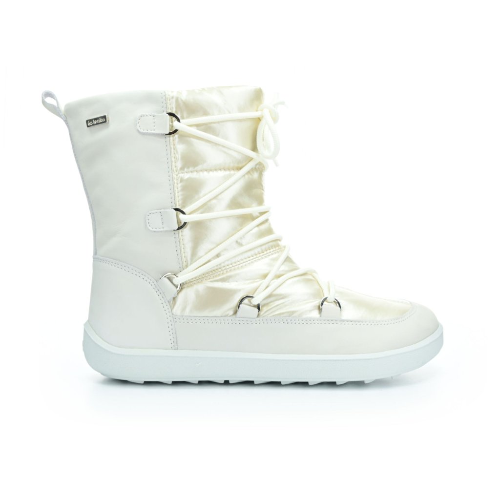 Be Lenka Snowfox Woman White weiße Barfuß-Schneestiefel