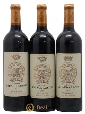 Château Gruaud Larose 2ème Grand Cru Classé  2014 - Lot de 3 Bouteilles
