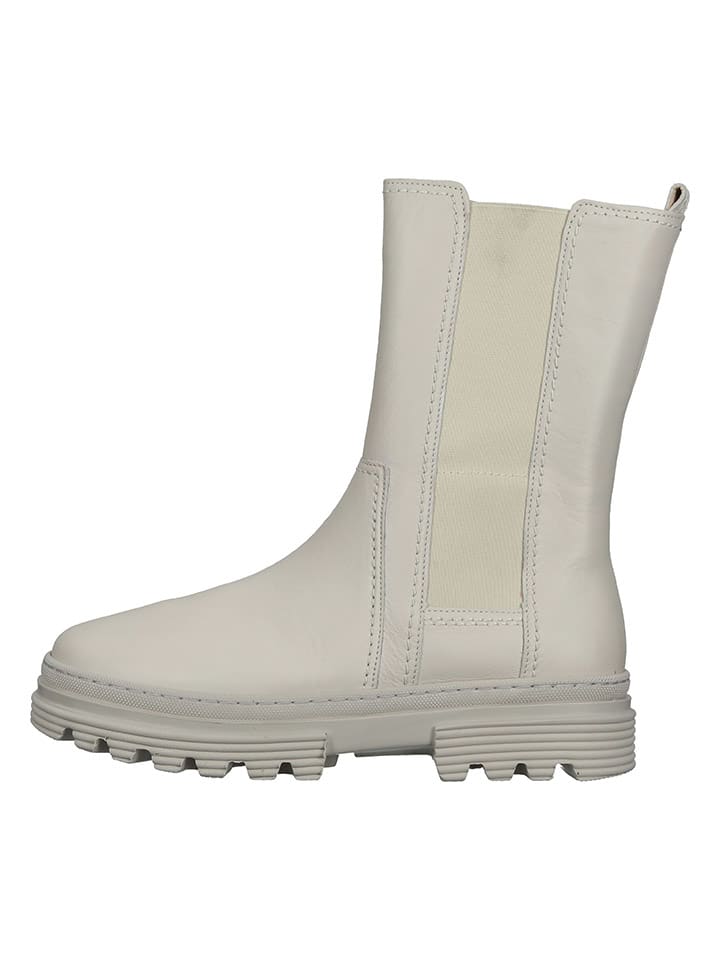 Gabor Leder-Chelsea-Boots in Grau günstig kaufen