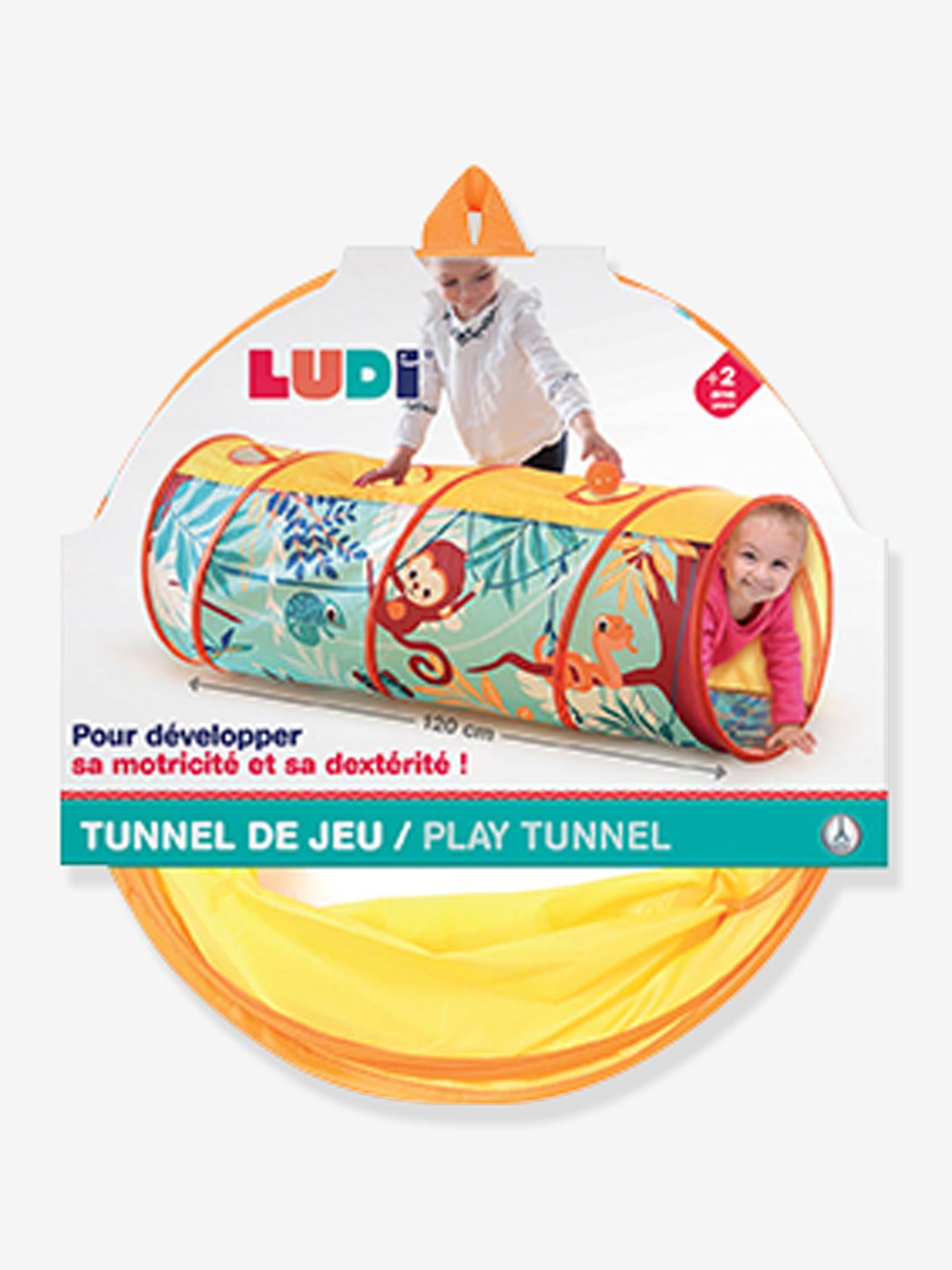 Tunnel de jeu LUDI multicolore