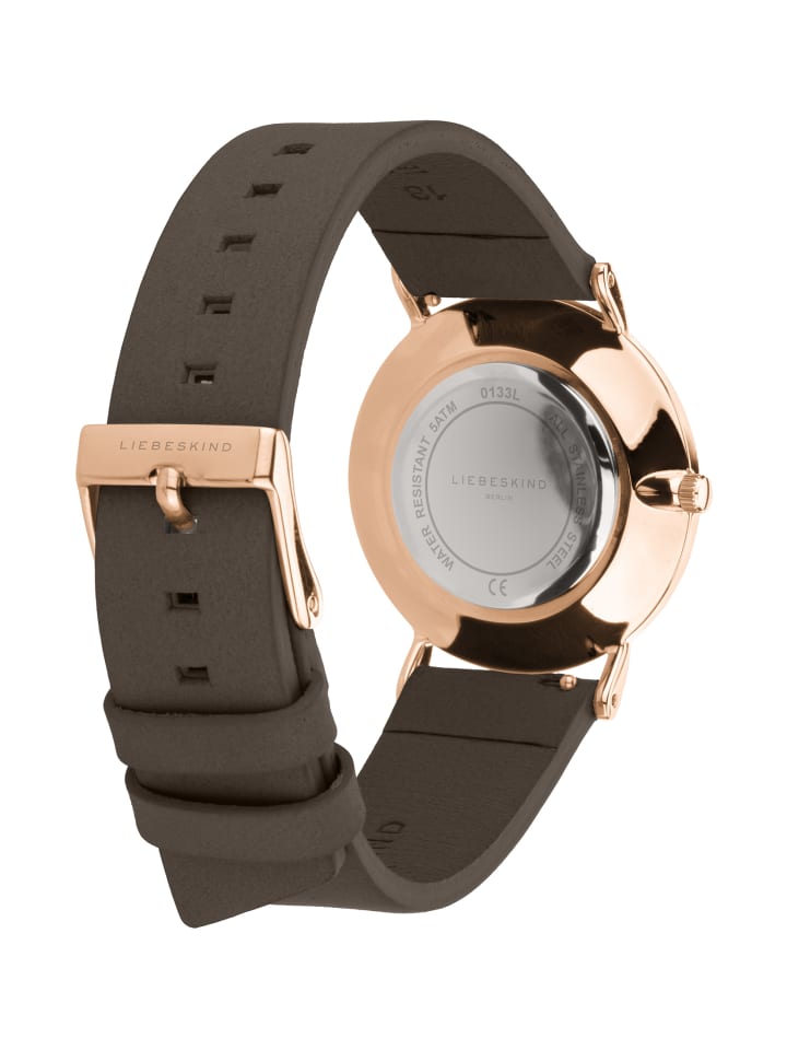 LIEBESKIND BERLIN Armbanduhr in dunkelbraun günstig kaufen onesize
